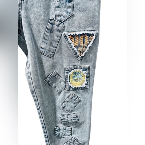 Absolutely Authentic No! Jeans Vintage 80's Distressed Straight Size 28x28 Denim - Picture 2 of 9